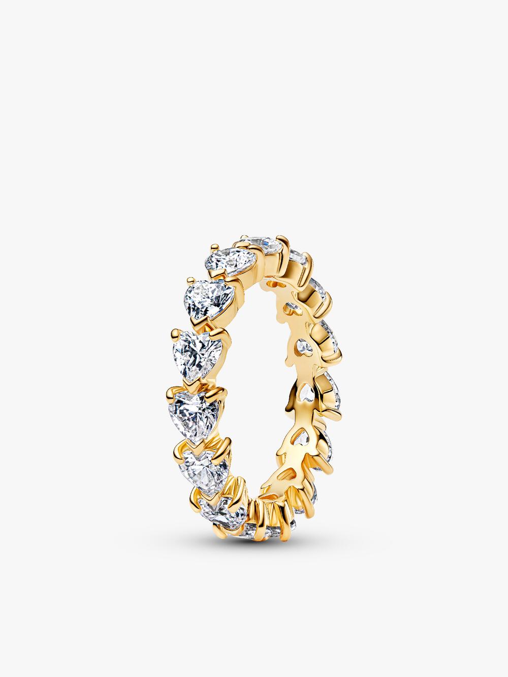 Double Heart Sparkling Ring