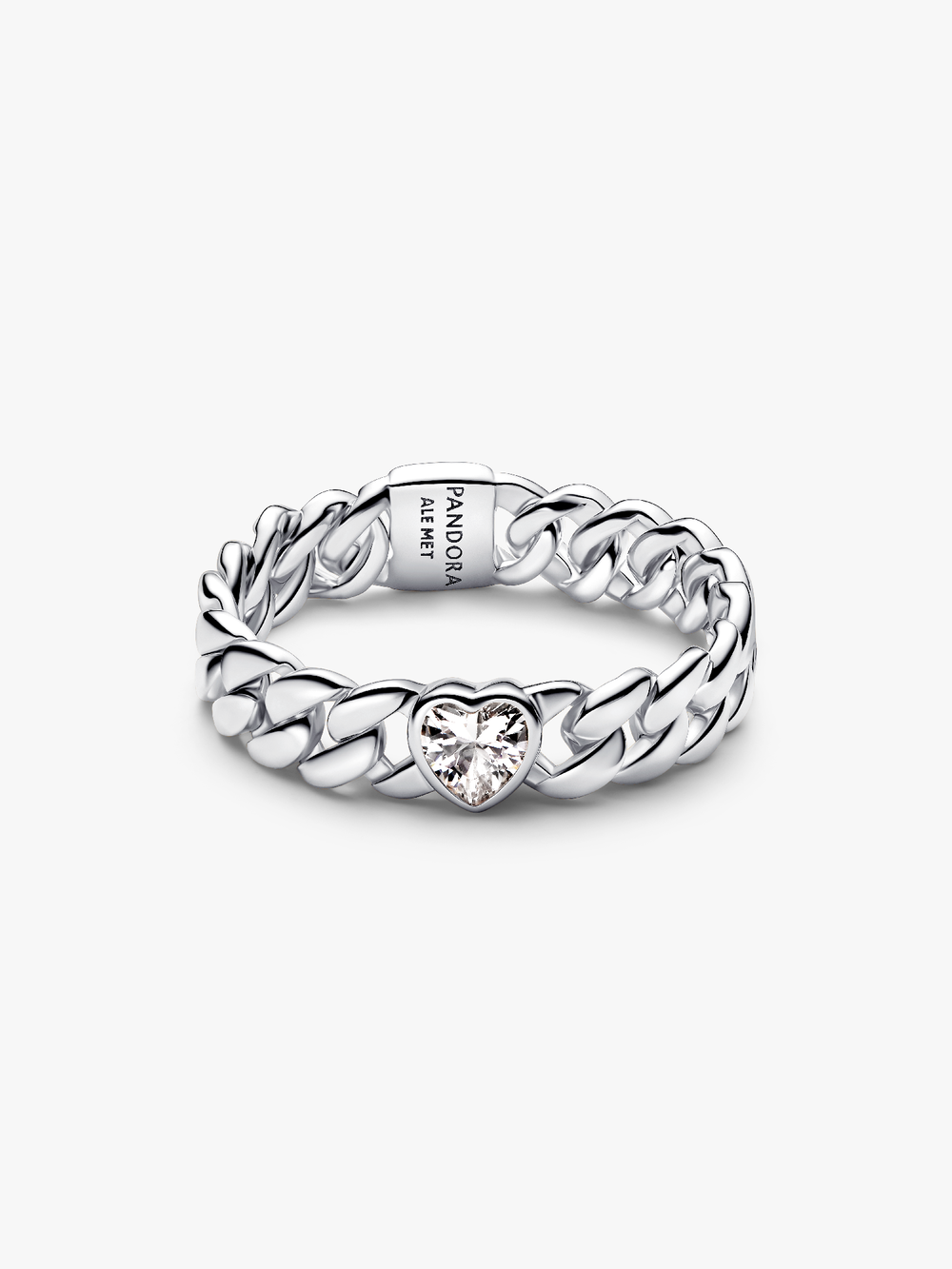 Heart Cuban Chain Ring