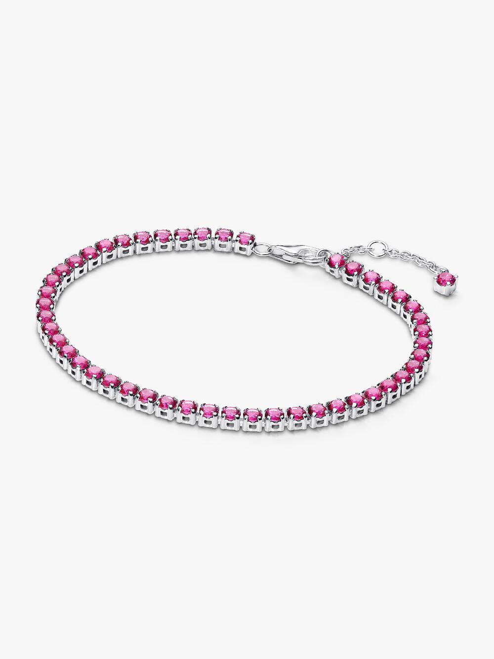 Sparkling Pink Tennis Bracelet