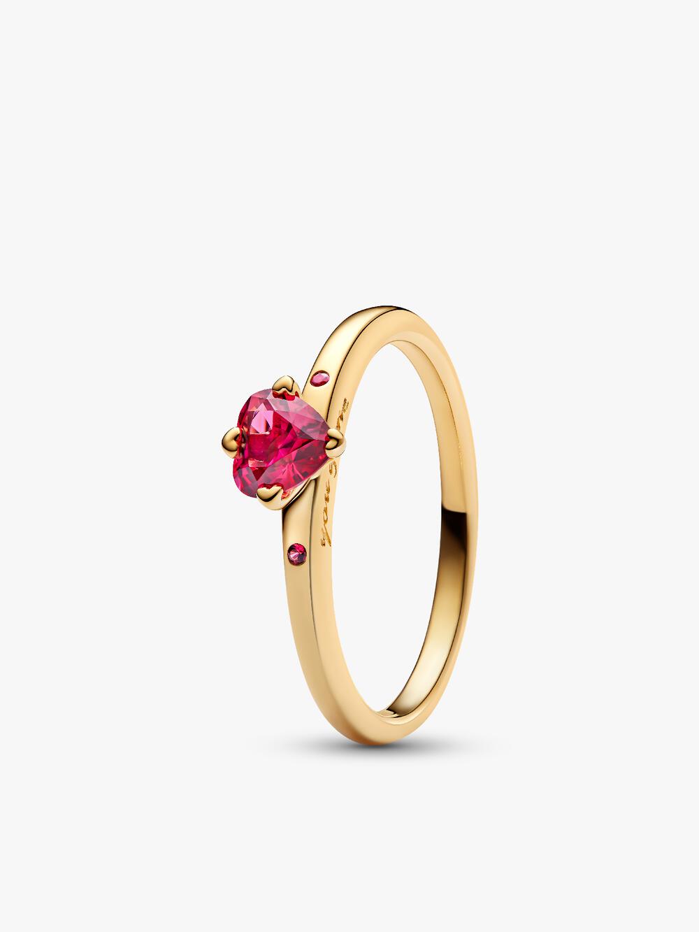 Clear Sparkling Crown Solitaire Ring