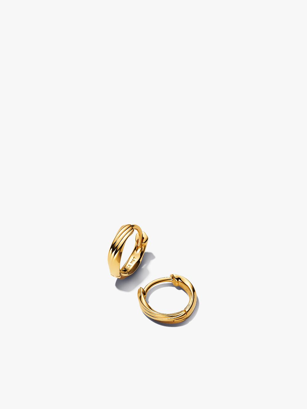 Twisted Triangle Small Hoop Earrings