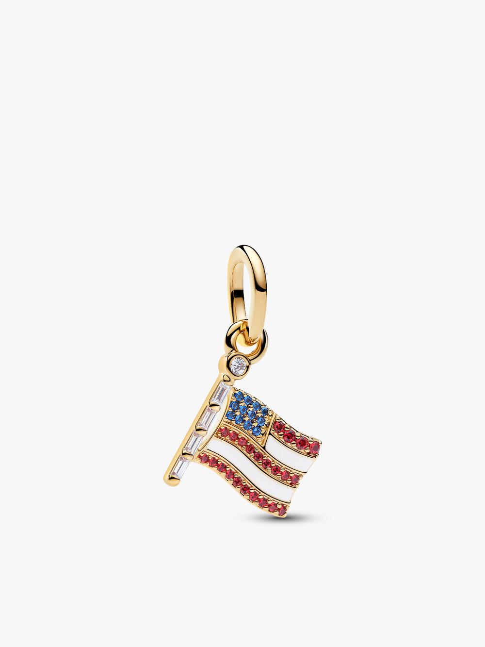 Treated Freshwater Cultured Baroque Pearl Padlock Dangle Charm