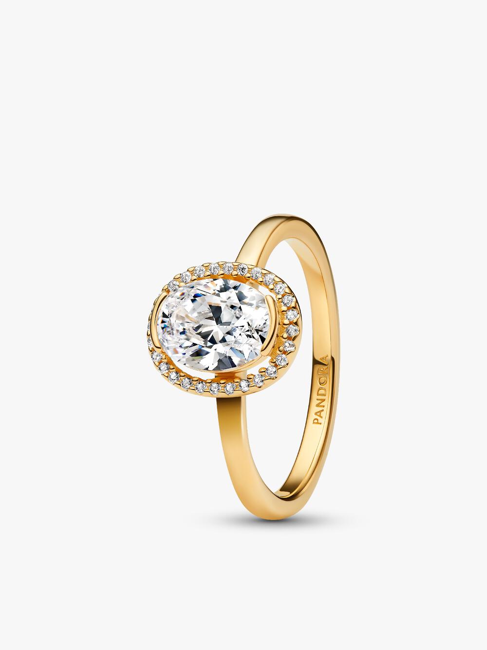 Engravable Heart Halo Ring
