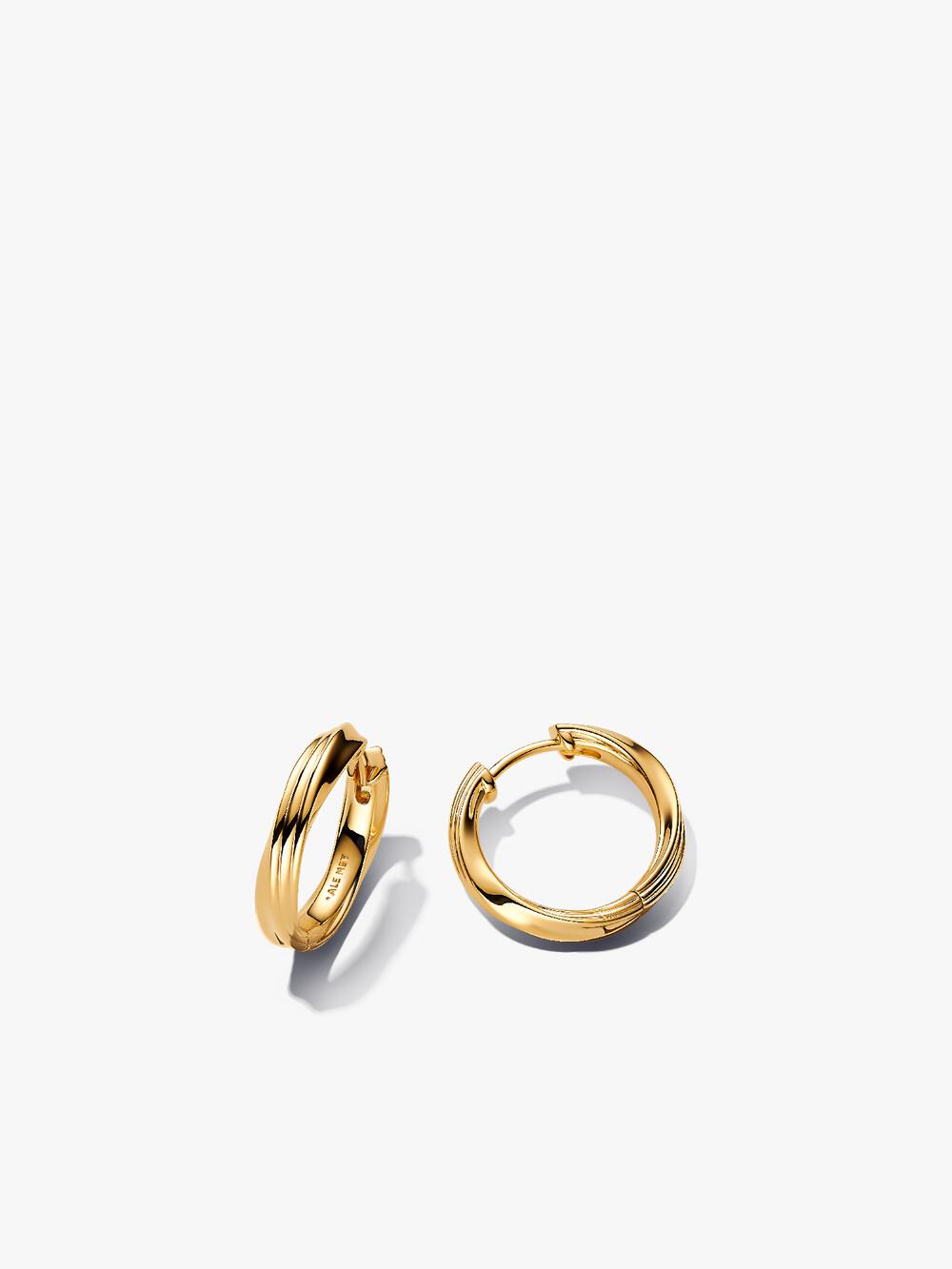 Twisted Triangle Small Hoop Earrings