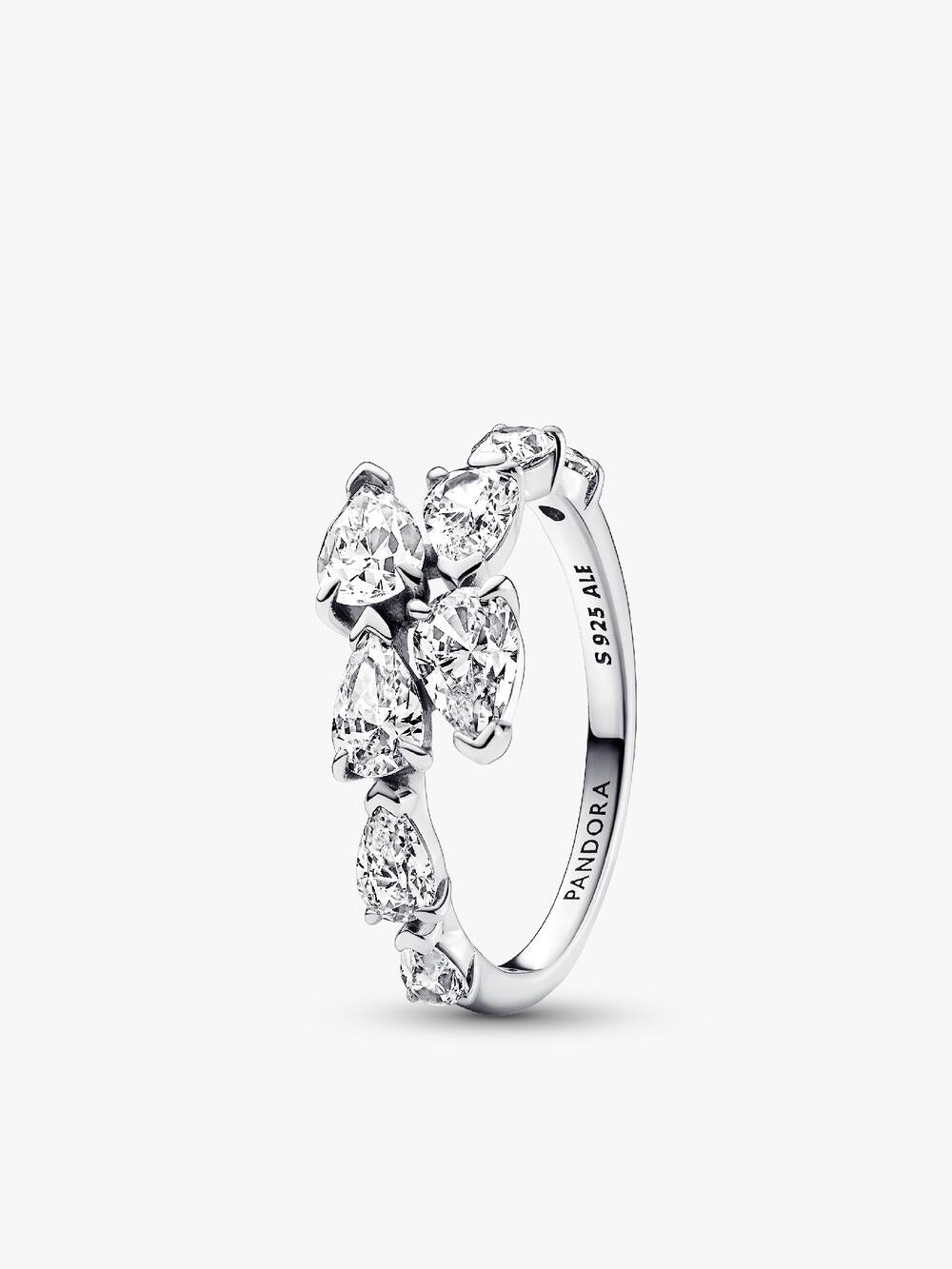 Band of Clear Hearts Ring
