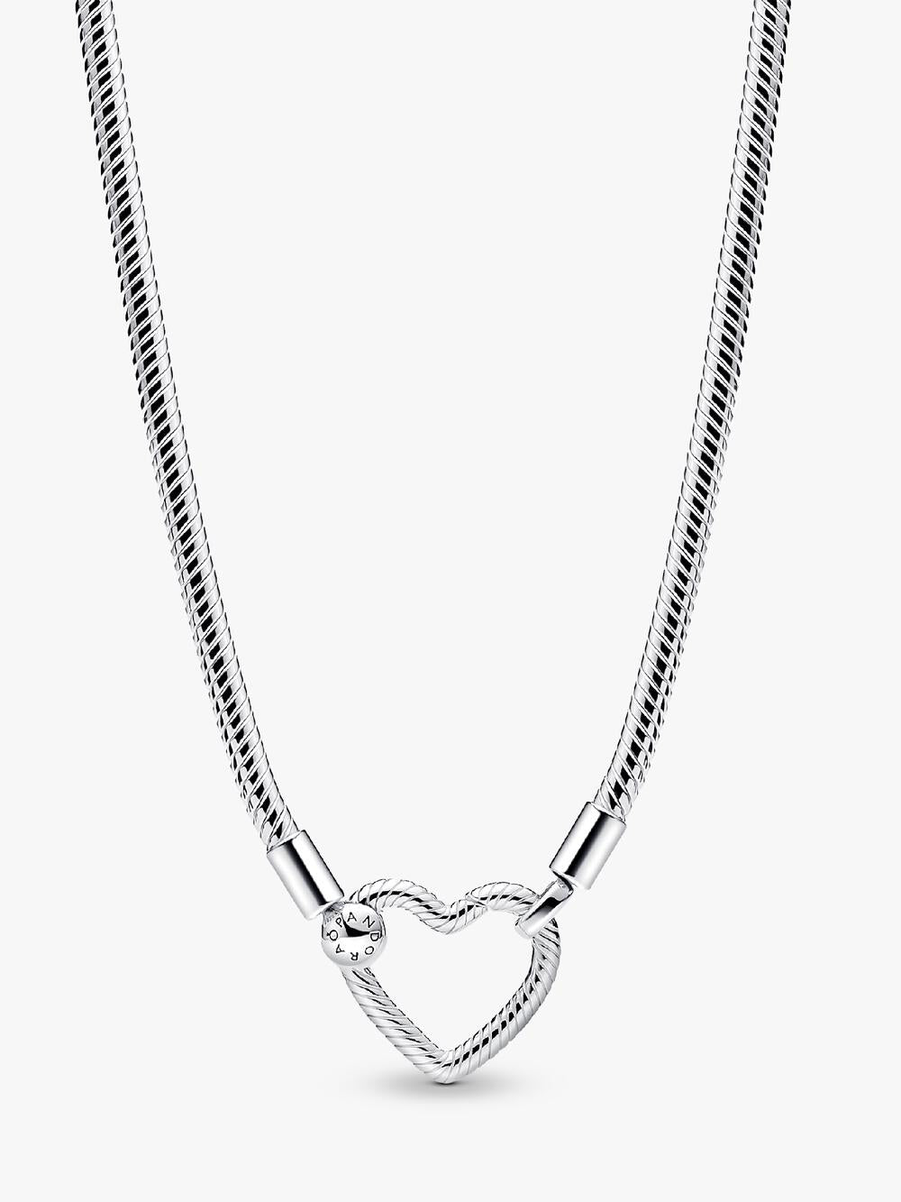 Heart Closure Snake Chain Necklace