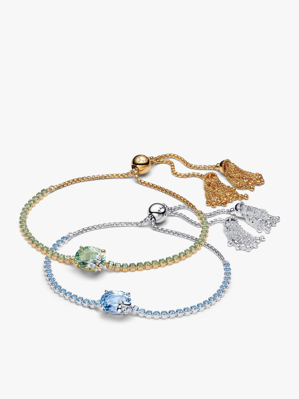 Two-tone Pavé Cuban Chain Bracelet