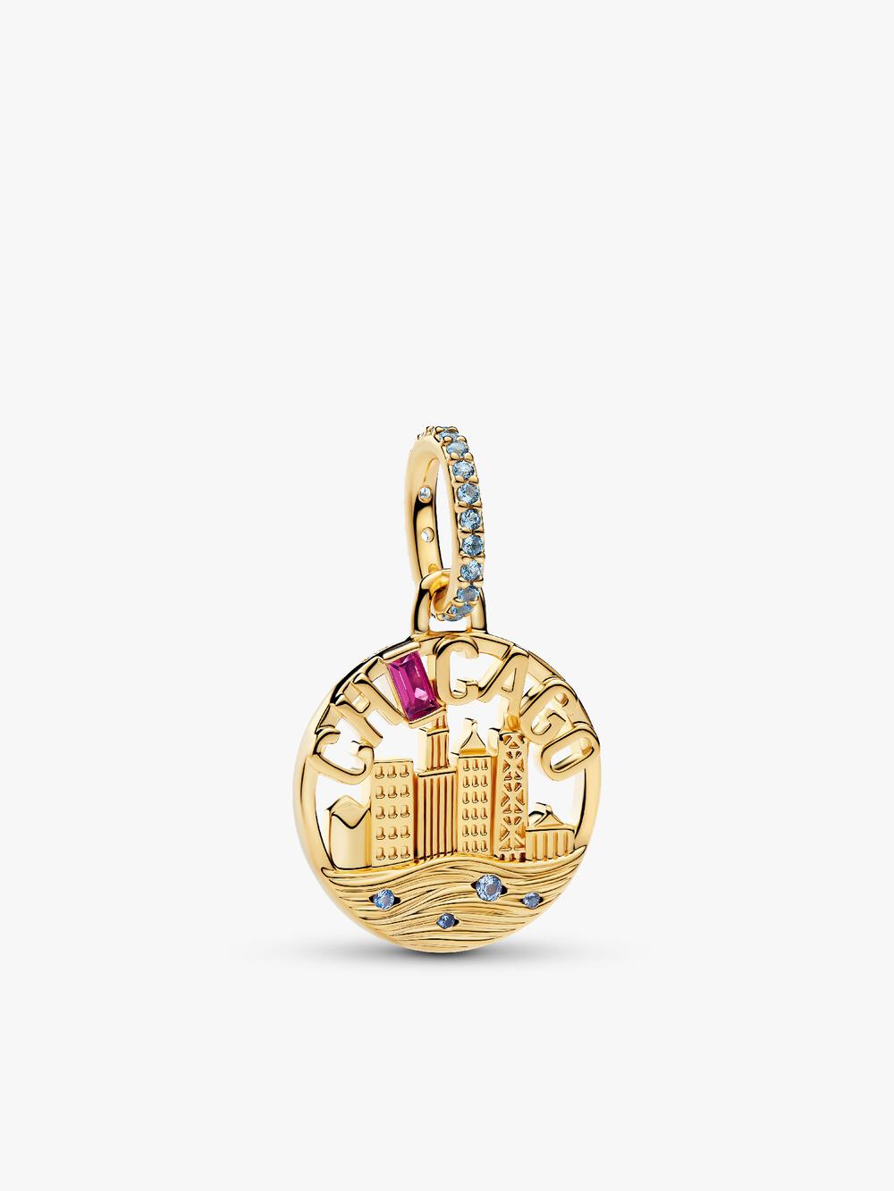 Treated Freshwater Cultured Baroque Pearl Ice Cream Dangle Charm
