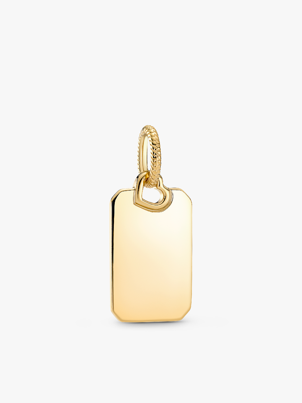 Engravable Rectangle Tag Pendant Necklace Set