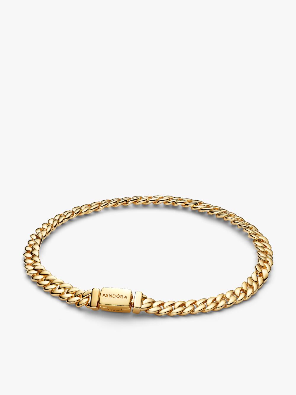 Two-tone Pavé Cuban Chain Bracelet