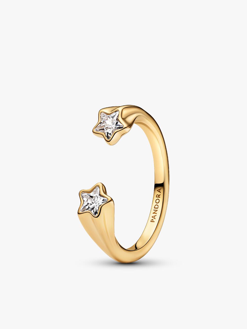 Clear Sparkling Crown Solitaire Ring