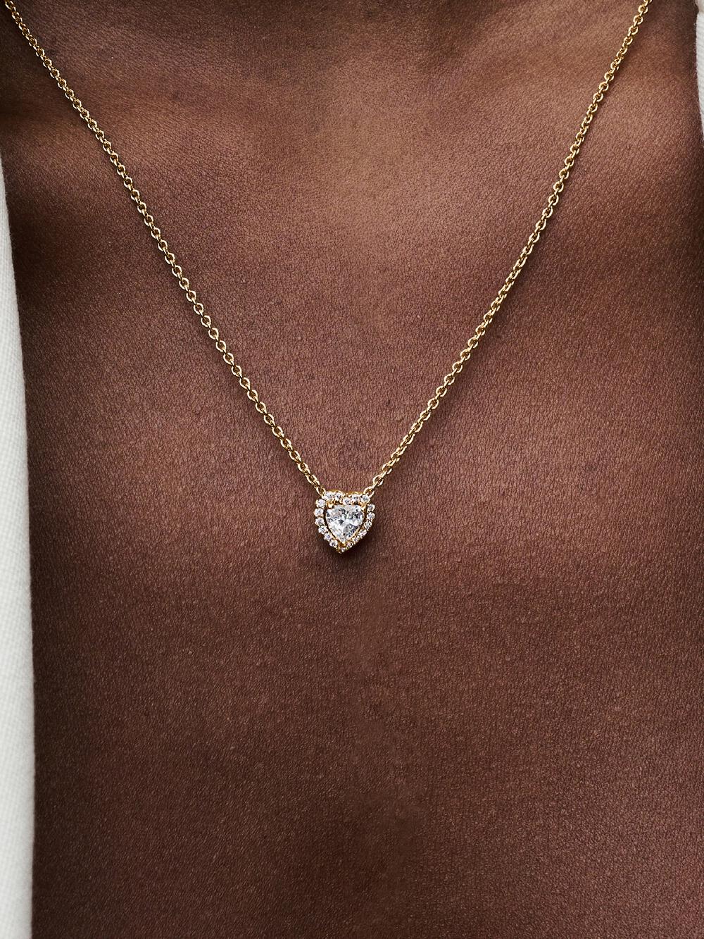Sparkling Heart Collier Necklace
