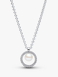Treated Freshwater Cultured Pearl & Pavé Collier Necklace