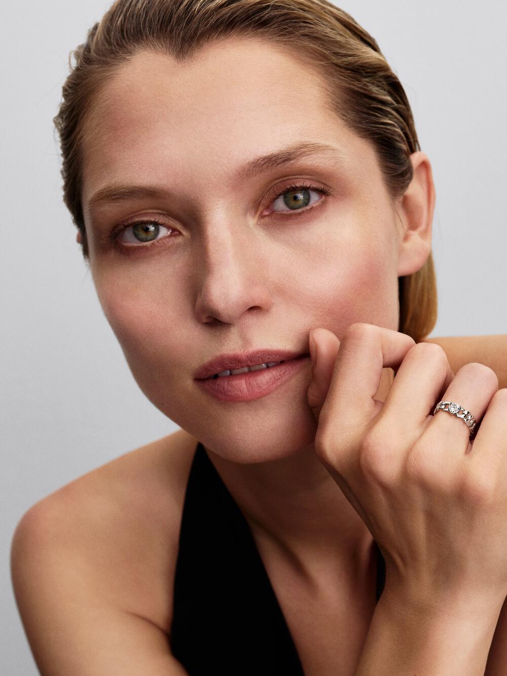 Heart Cuban Chain Ring
