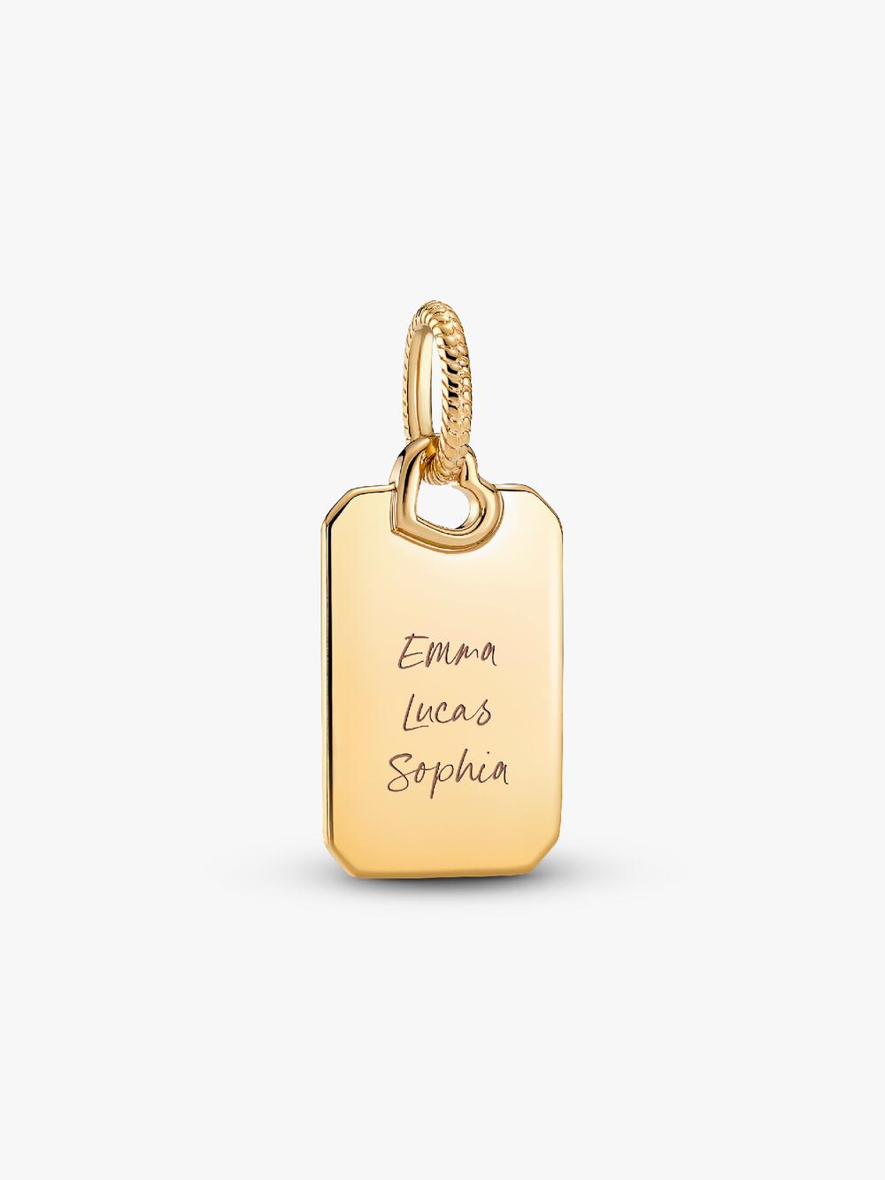 Engravable Rectangle Tag Pendant