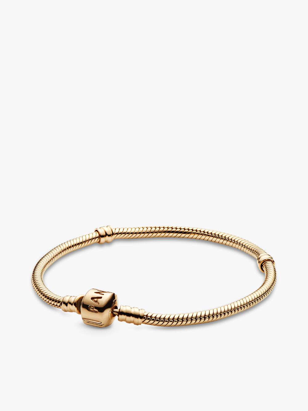 Pandora Moments Heart Clasp Snake Chain Bracelet