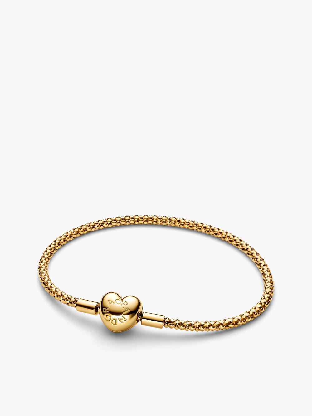 Pandora Moments Red Woven Leather Bracelet