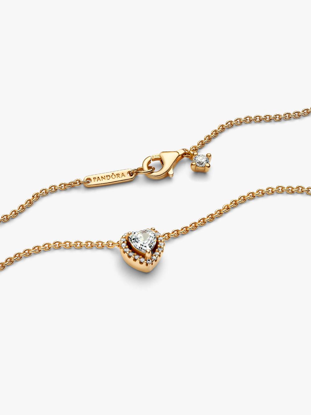 Sparkling Heart Collier Necklace
