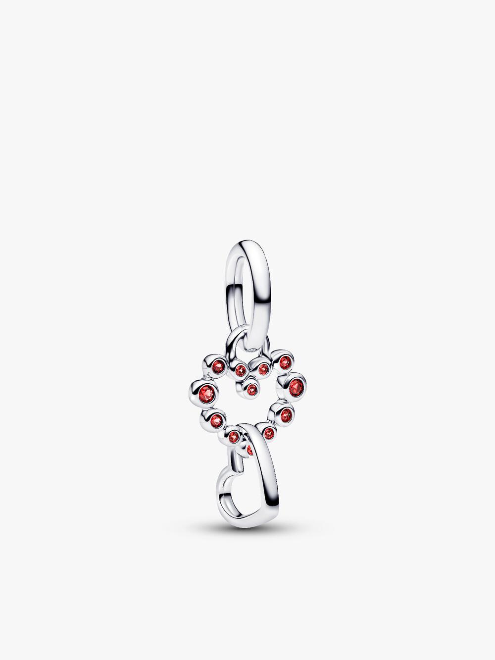 Sparkling Heart Halo Pendant Collier Necklace