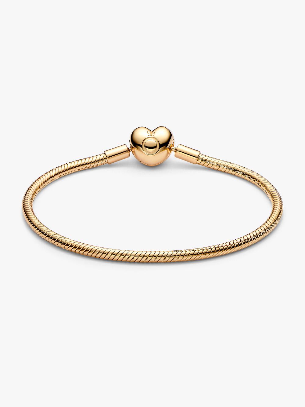 Heart Clasp Snake Chain Bracelet
