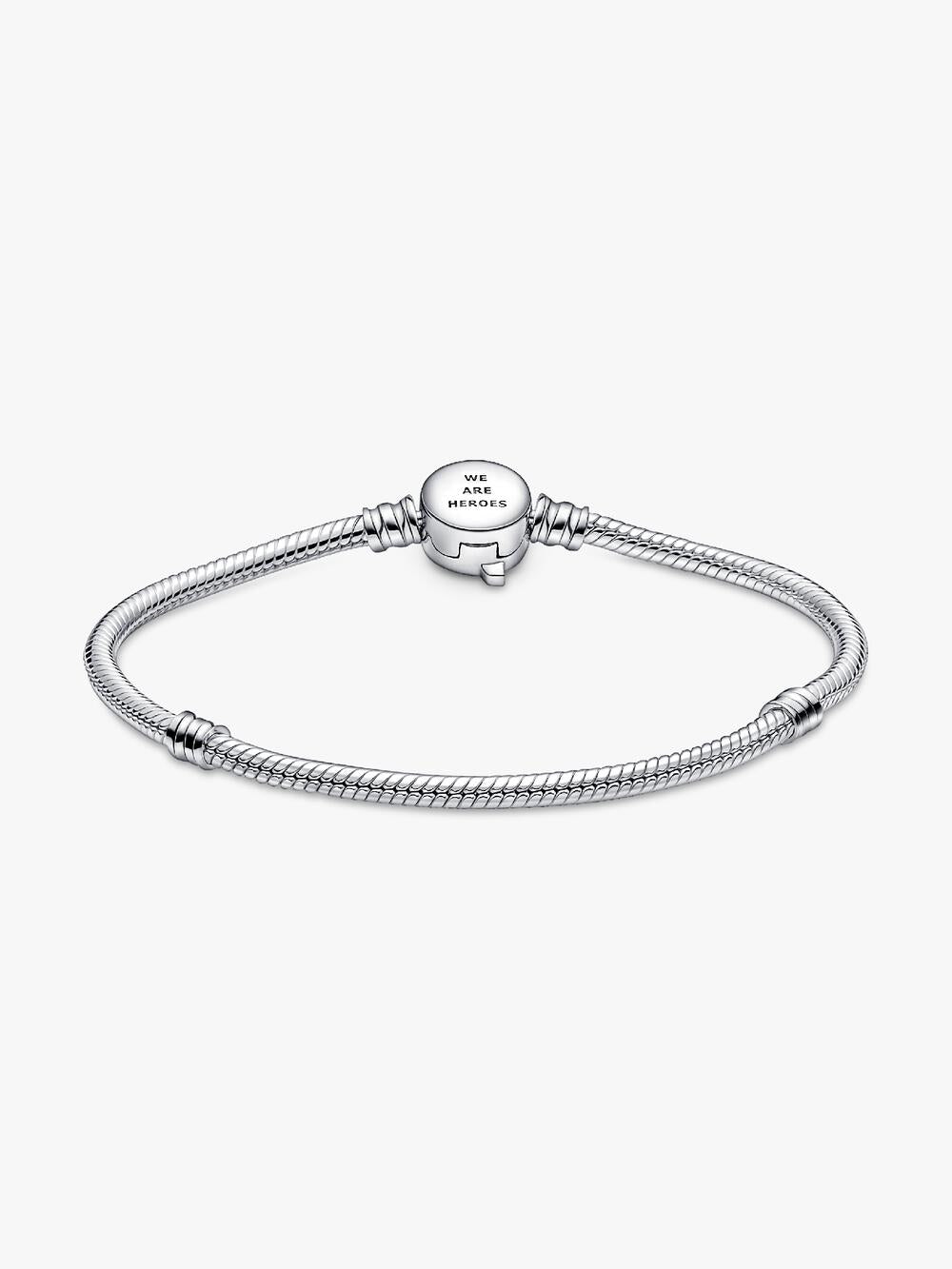 Pandora Moments Marvel The Avengers Logo Clasp Snake Chain Bracelet