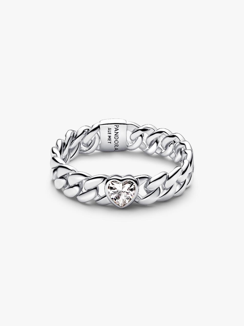 Heart Cuban Chain Ring