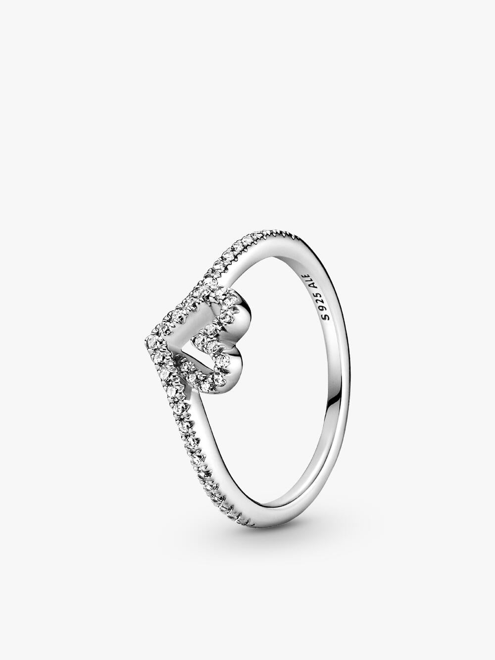 Double Heart Sparkling Ring