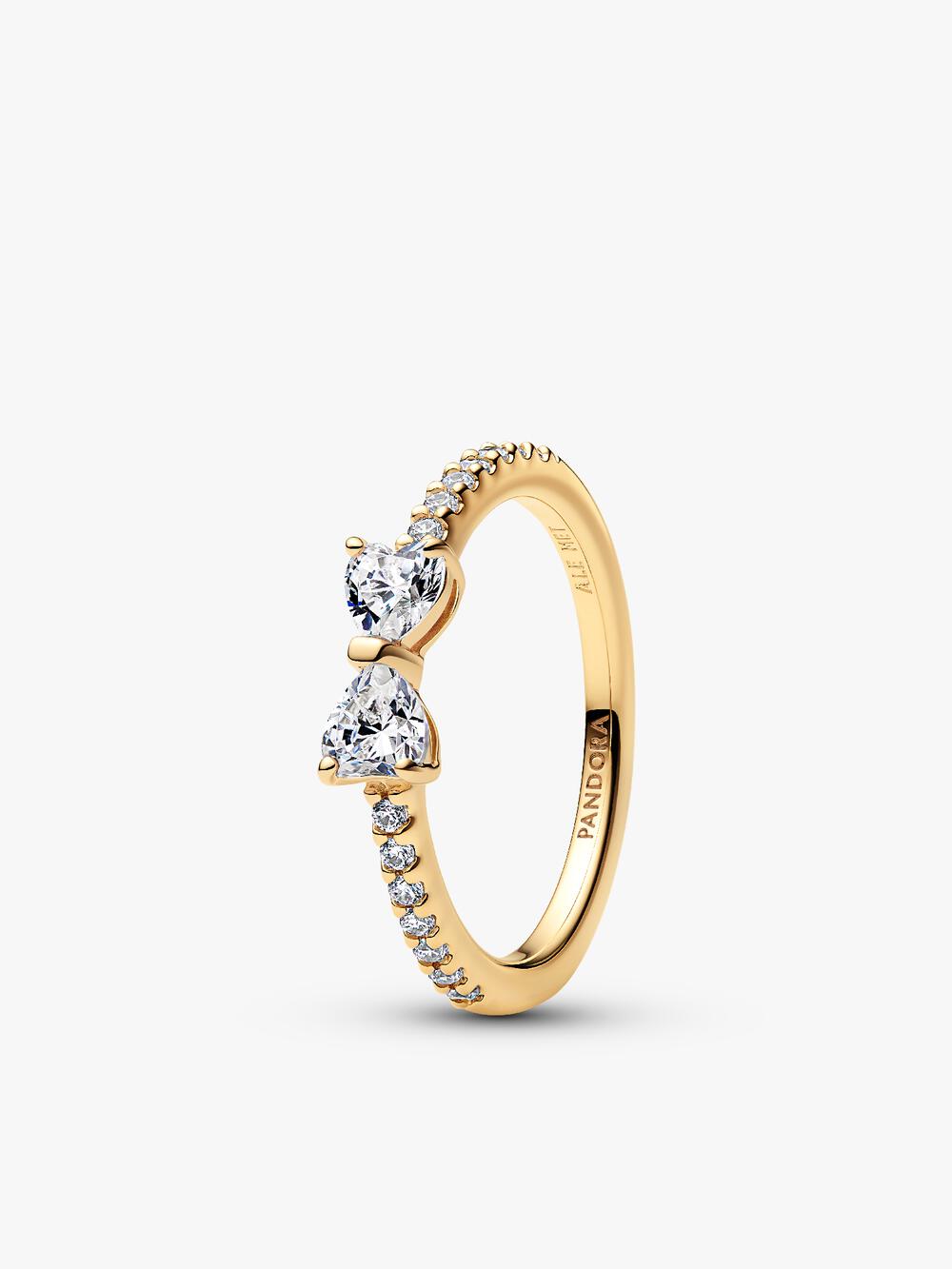 Engravable Heart Halo Ring