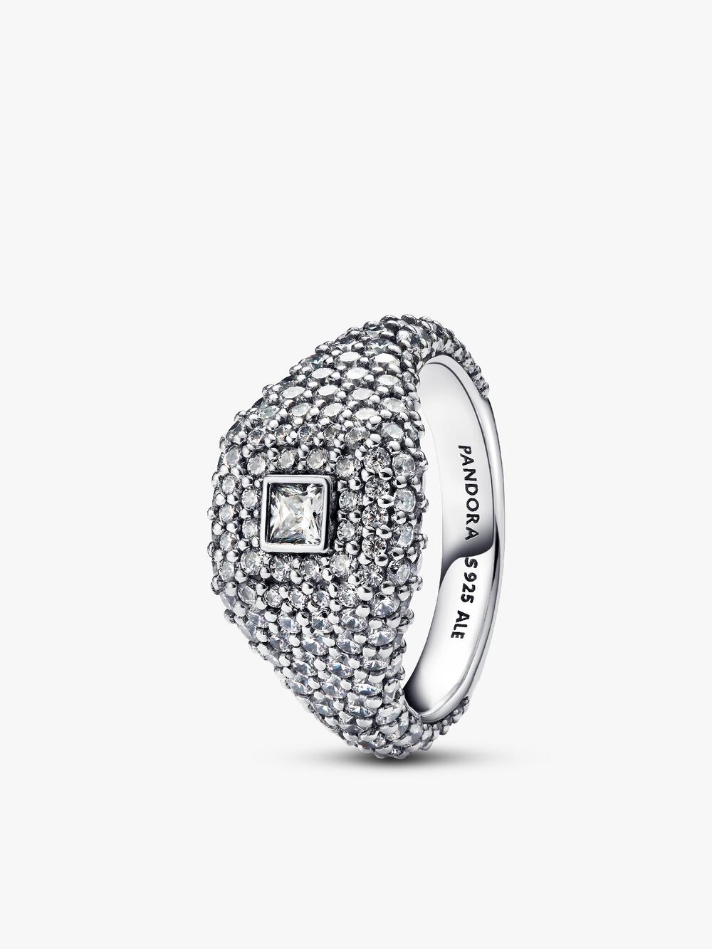 Band of Clear Hearts Ring