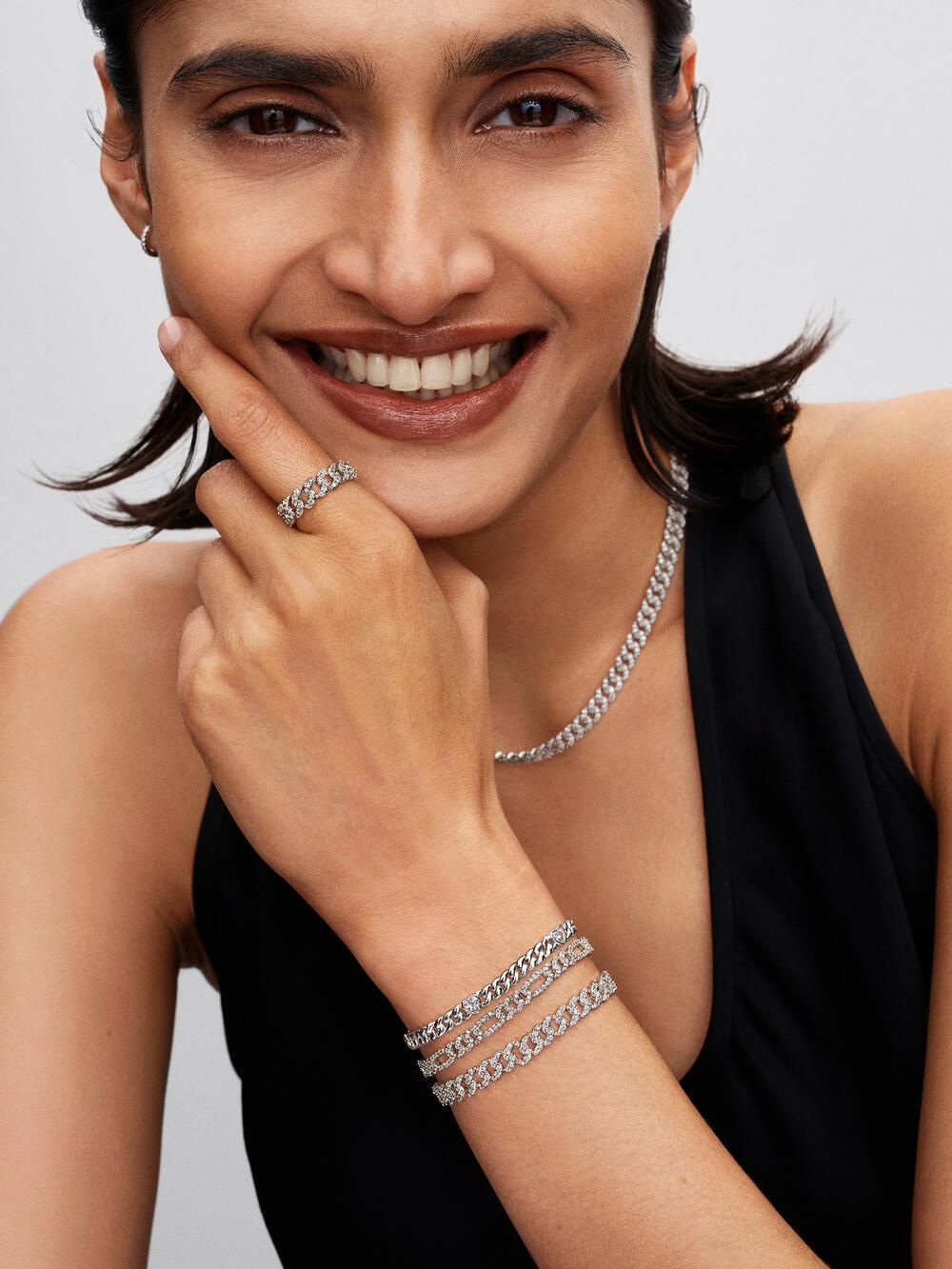 Pavé Cuban Chain Bracelet