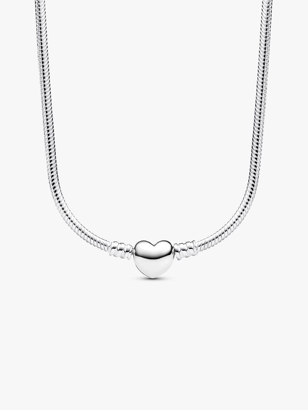 Pandora Moments Heart Clasp Snake Chain Necklace