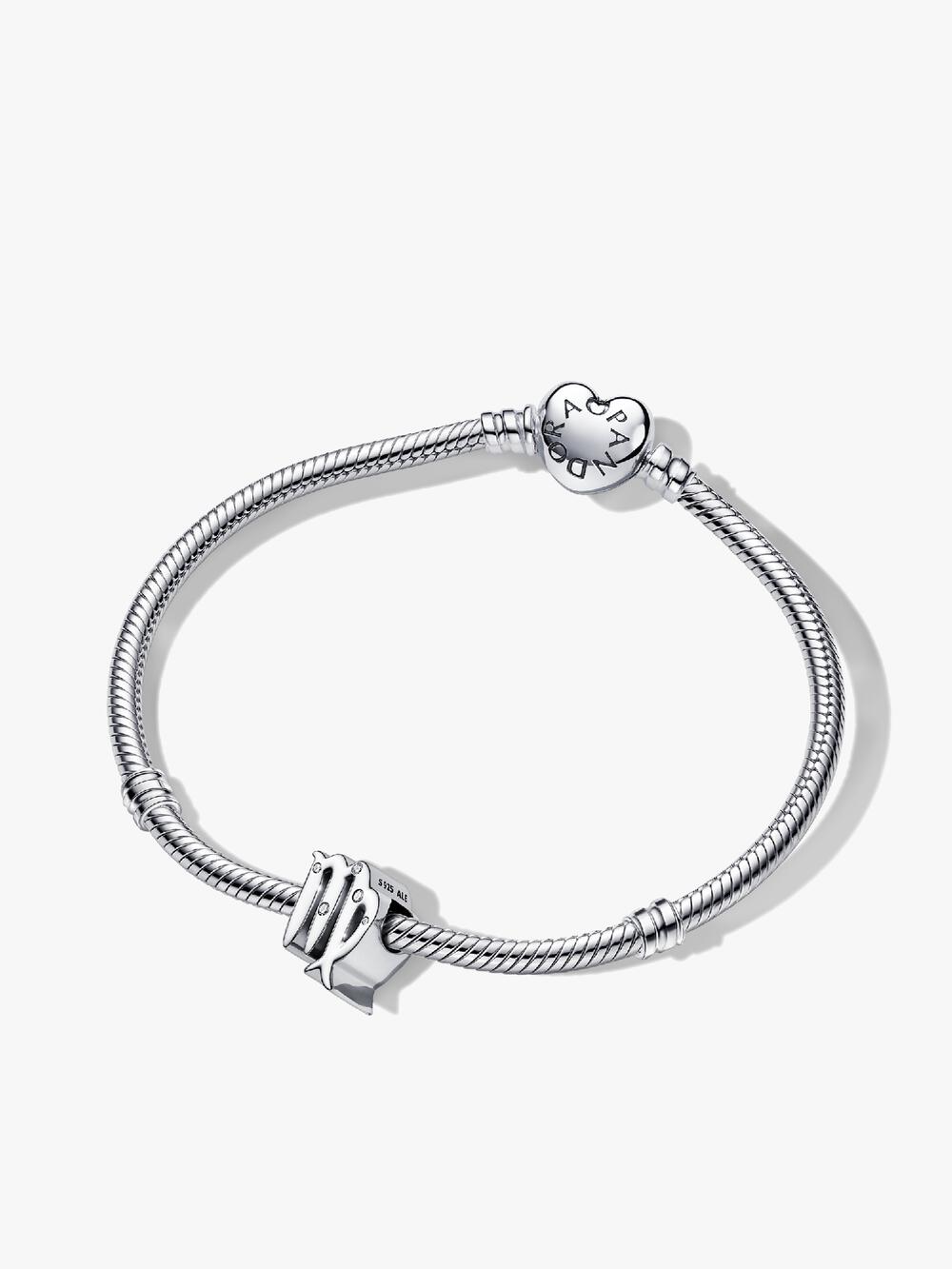 Engravable Heart Tag Dangle Charm Bracelet Set