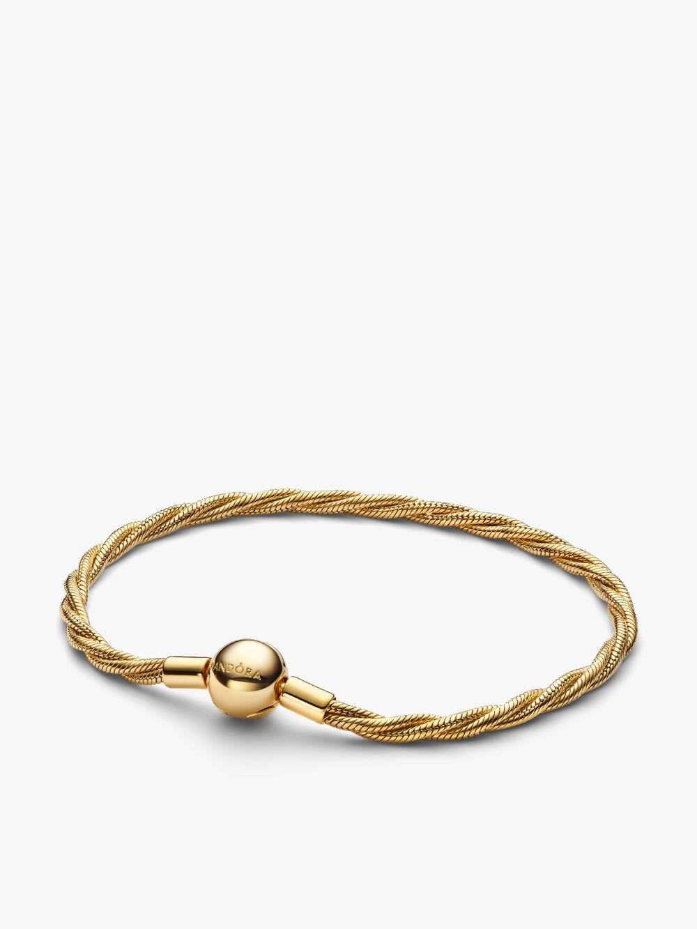 Sparkling Infinity Heart Clasp Snake Chain Bracelet