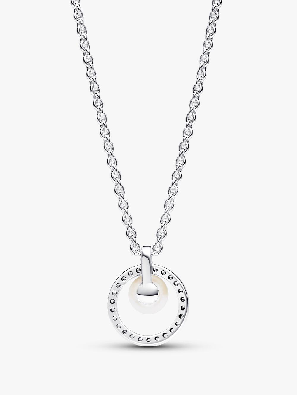 Treated Freshwater Cultured Pearl & Pavé Collier Necklace