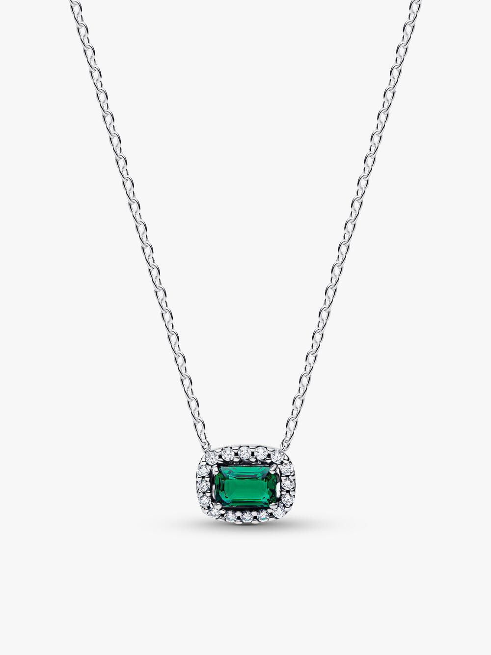 Sparkling Heart Halo Pendant Necklace