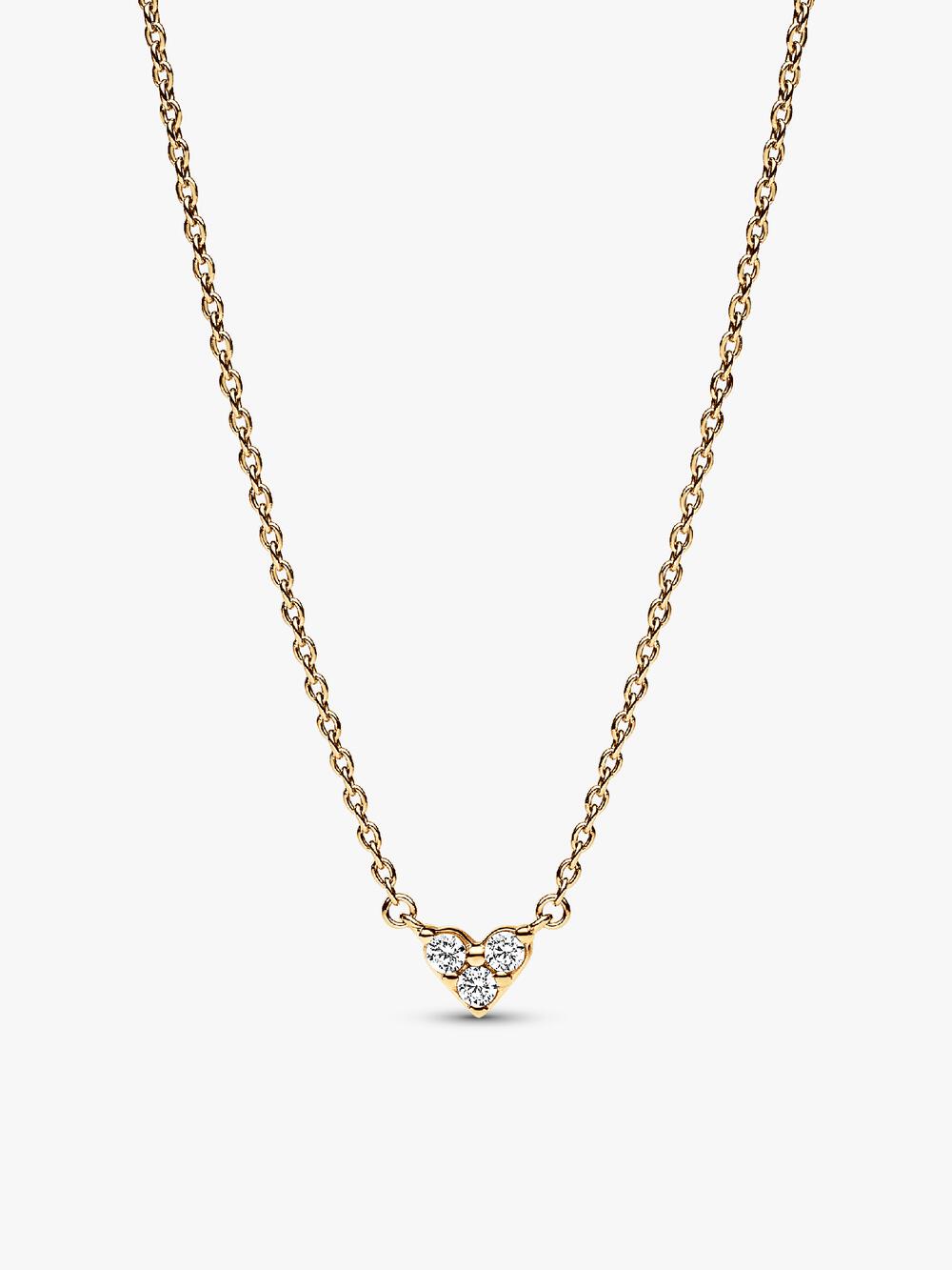 Engravable Heart Halo Collier Necklace