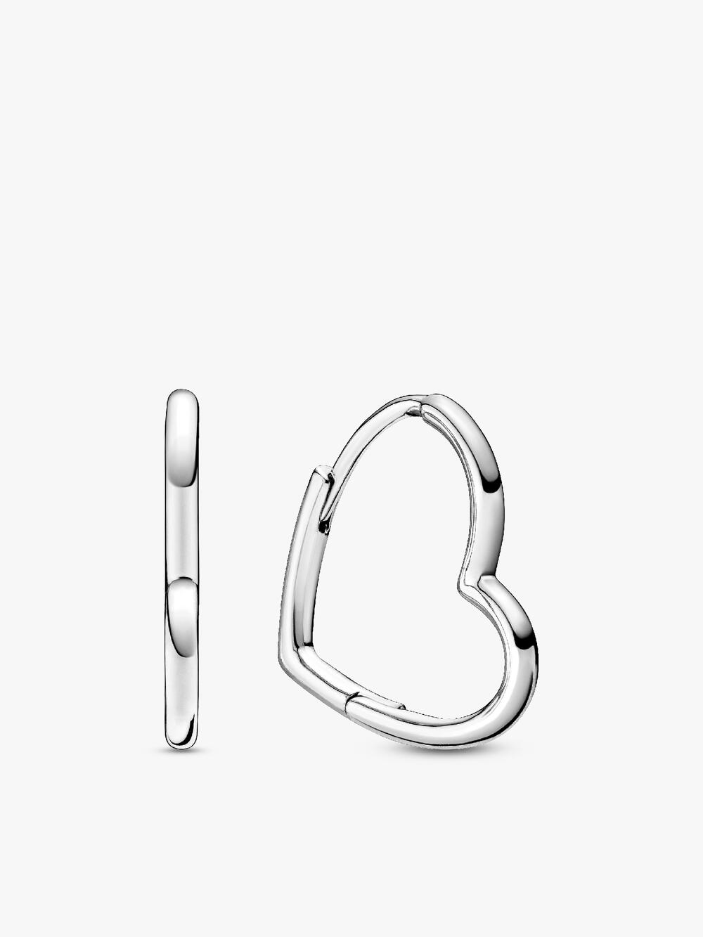 Sparkling Infinity Heart Stud Earrings