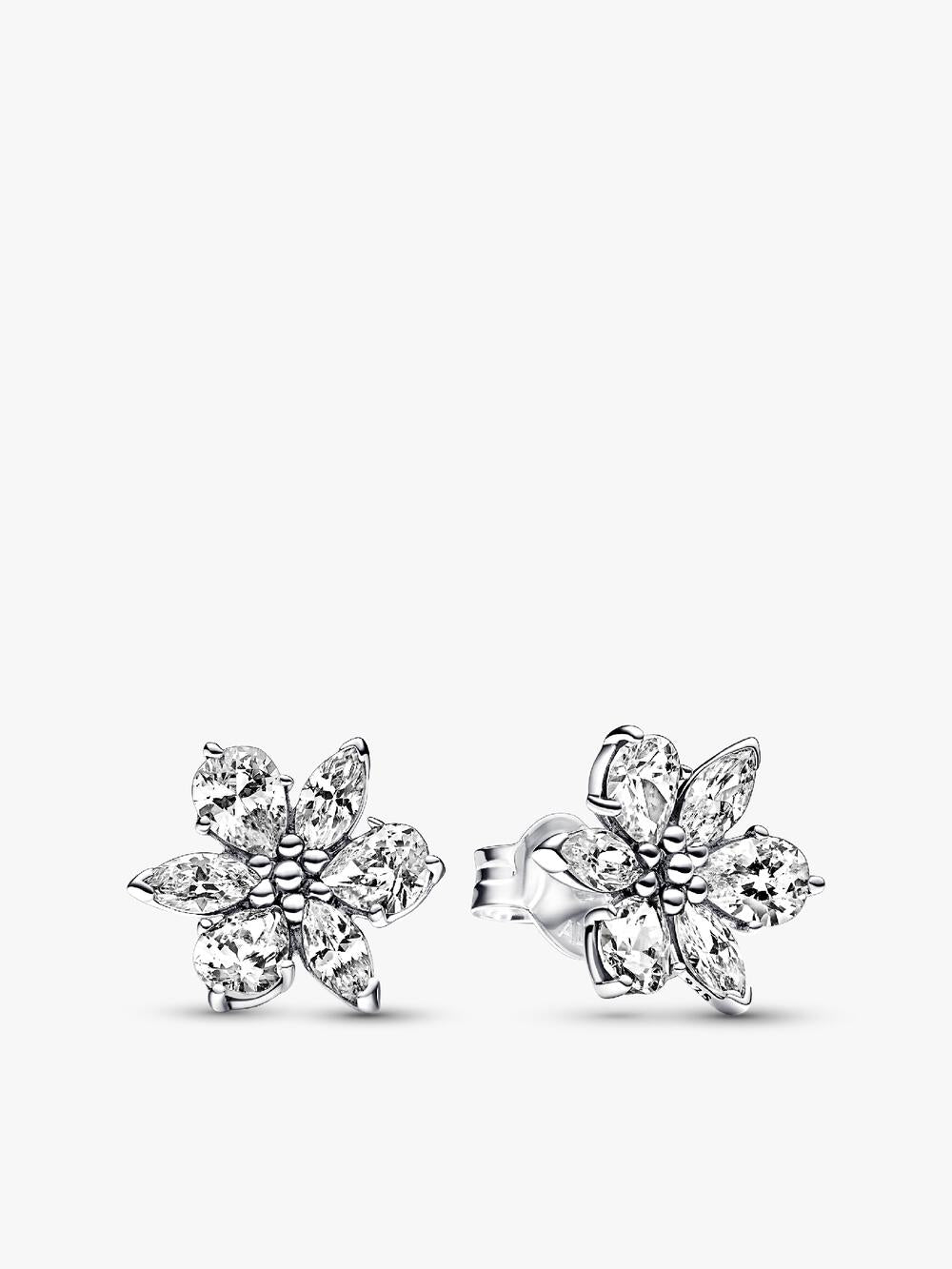 Sparkling Lucky Clover Stud Earrings