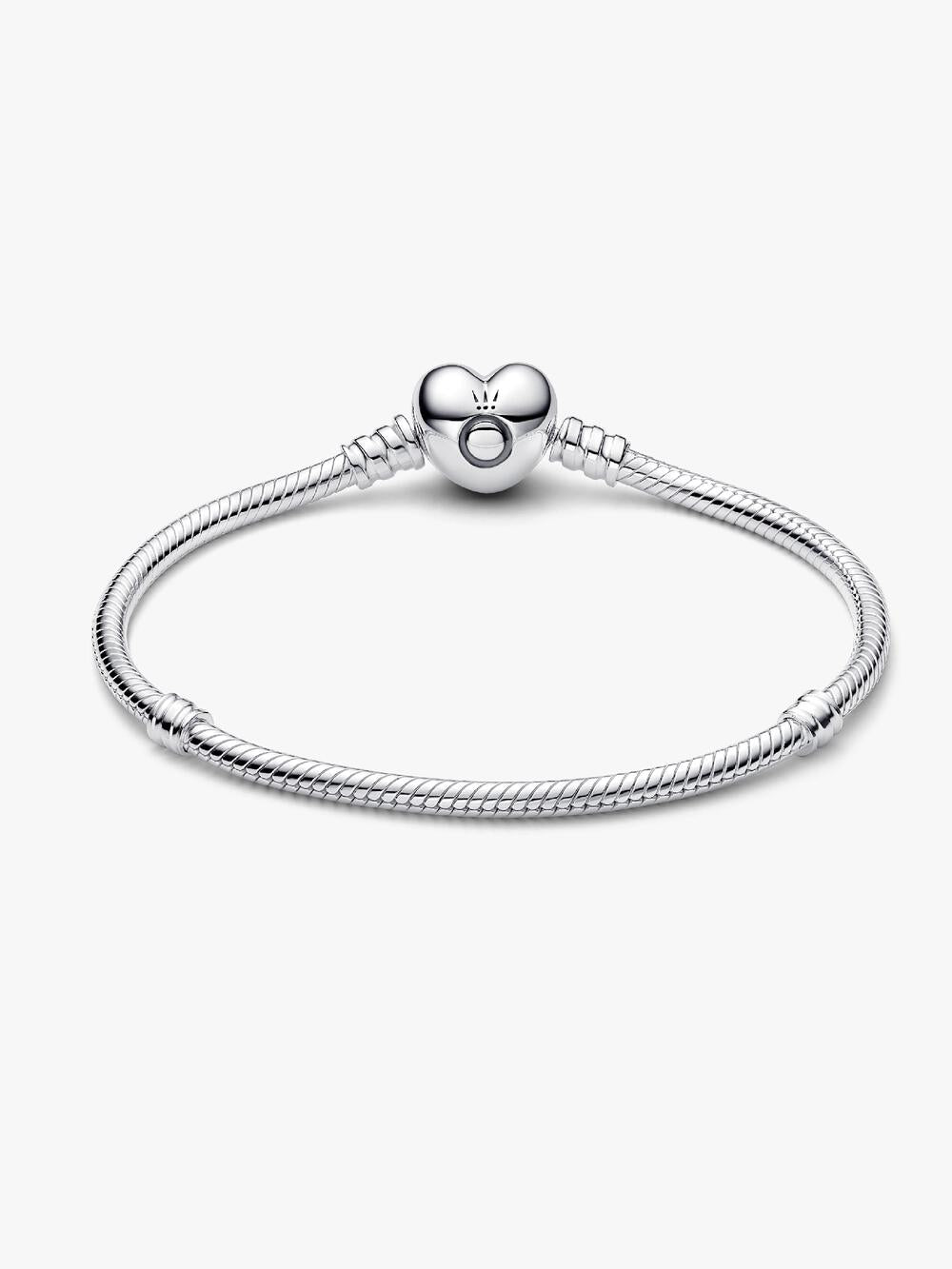Moments Heart & Snake Chain Bracelet