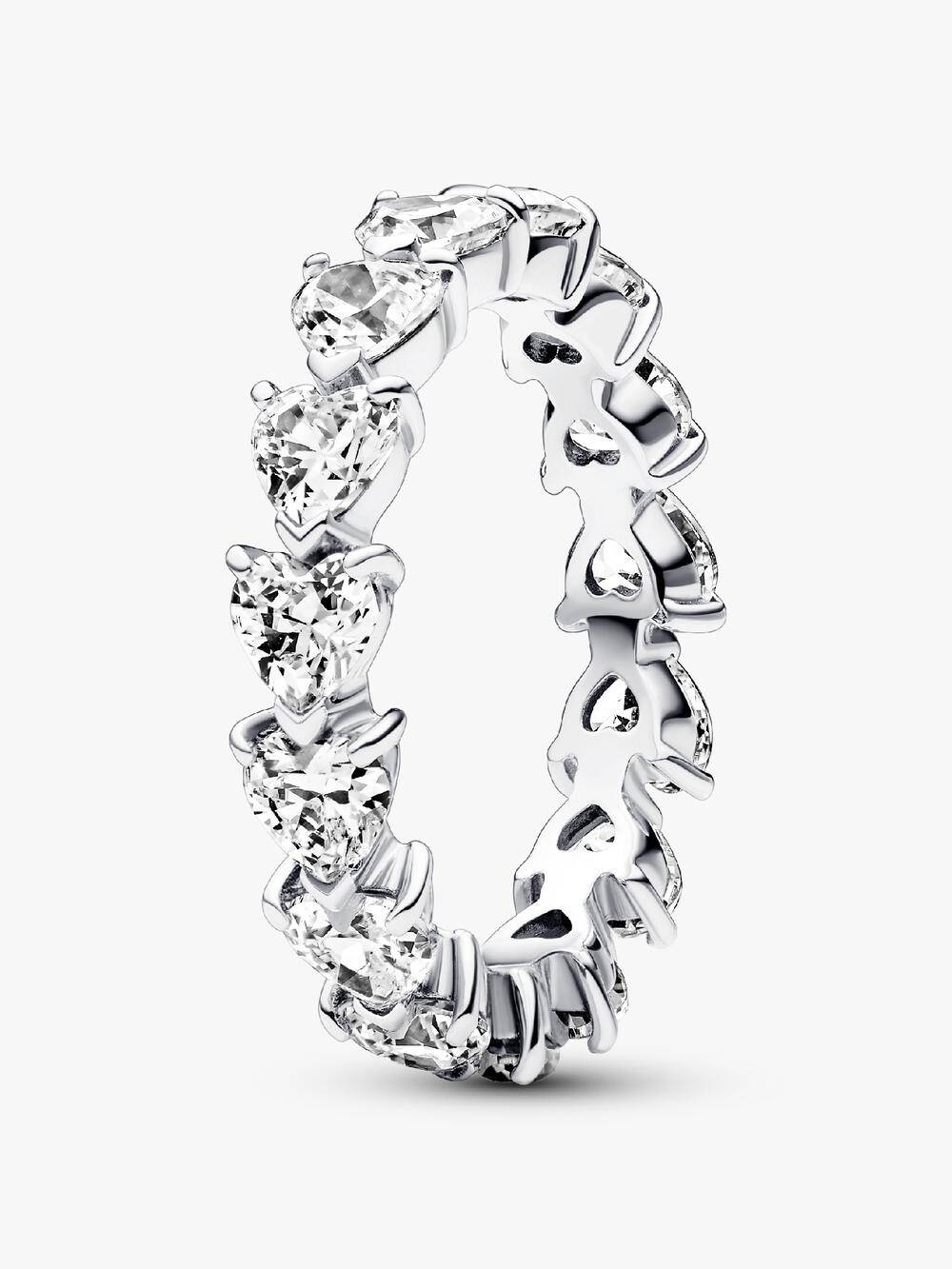 Band of Clear Hearts Ring
