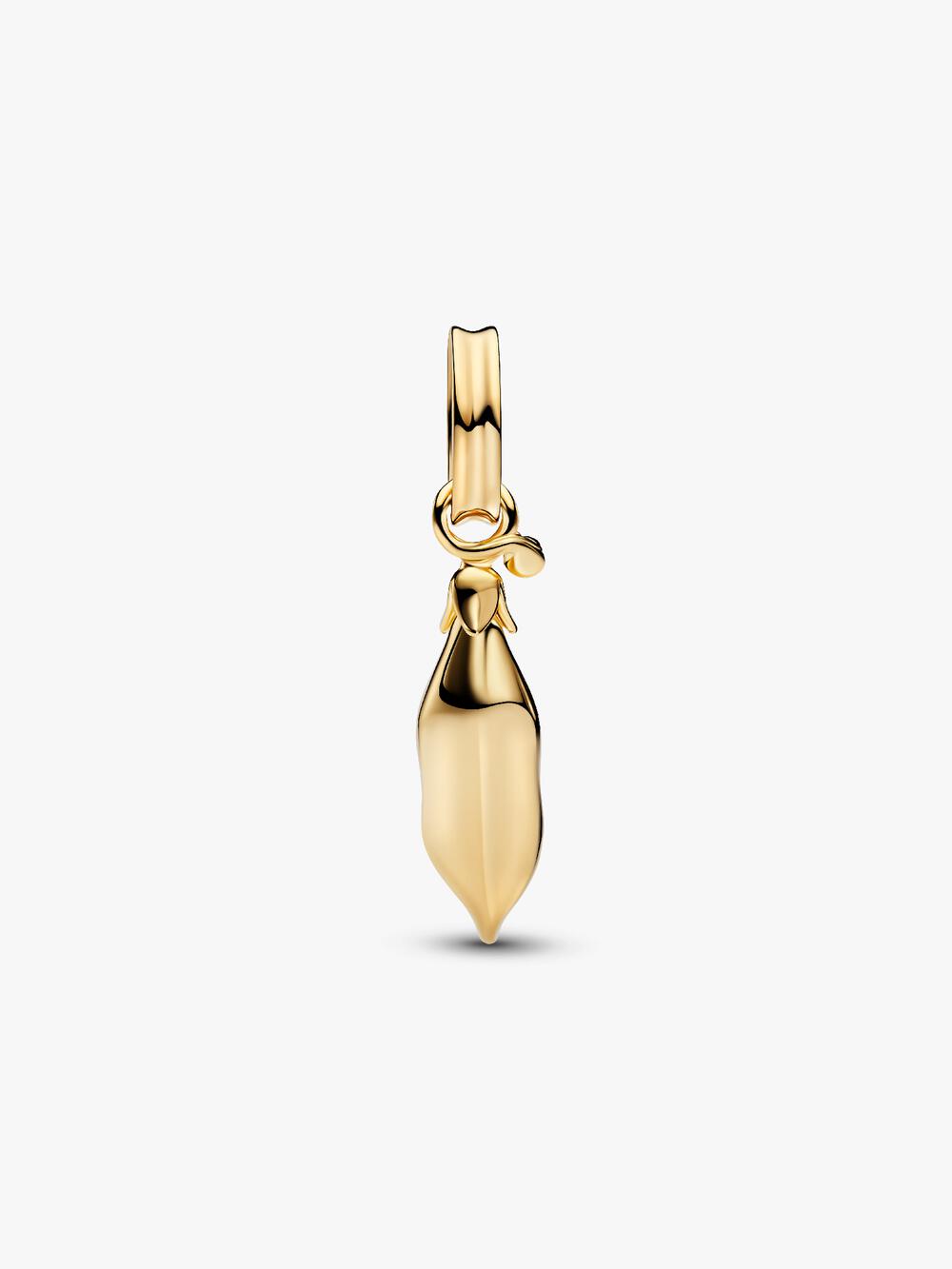 Treated Freshwater Cultured Baroque Pearl Peas in a Pod Dangle Charm