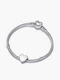Engravable Heart Charm Bracelet Set