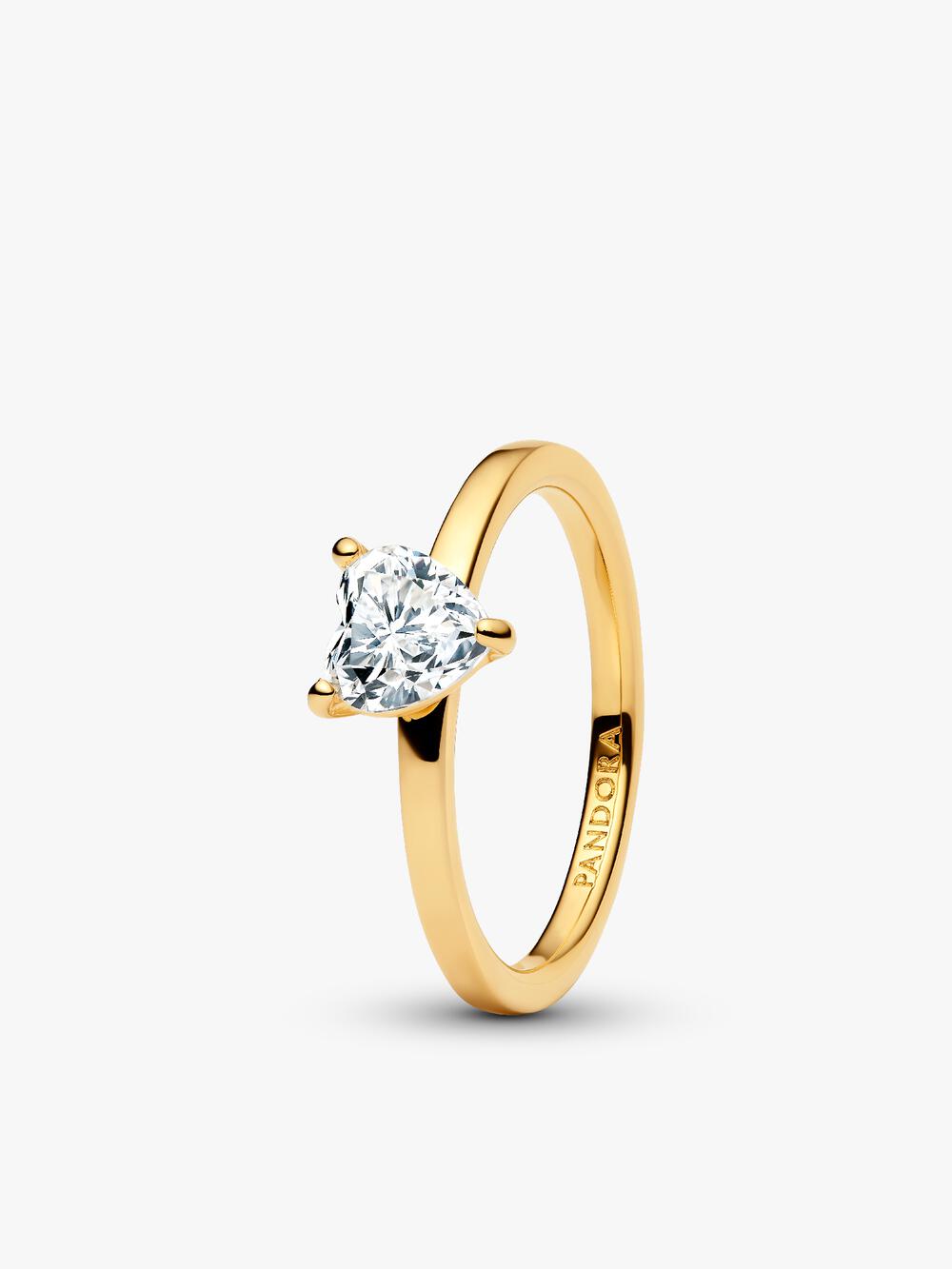 Engravable Heart Halo Ring