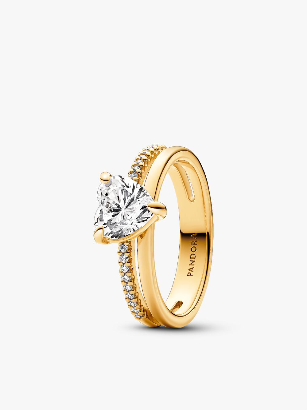 Engravable Heart Halo Ring