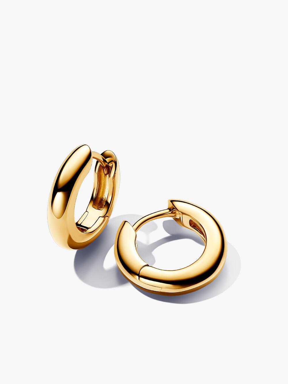 Twisted Triangle Small Hoop Earrings
