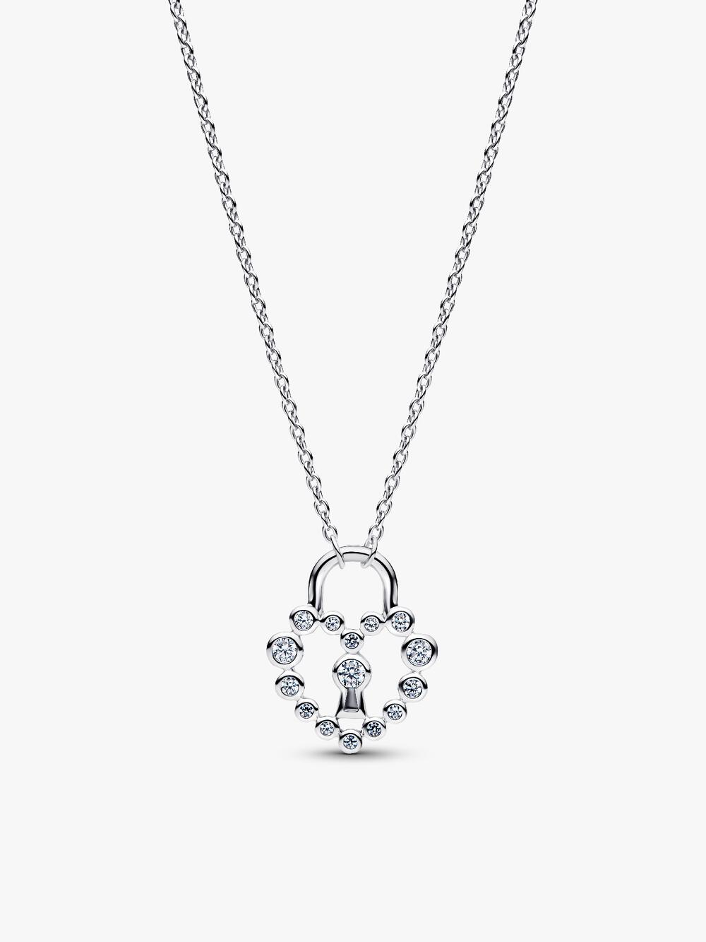 Entwined Heart & Butterfly Pendant Necklace