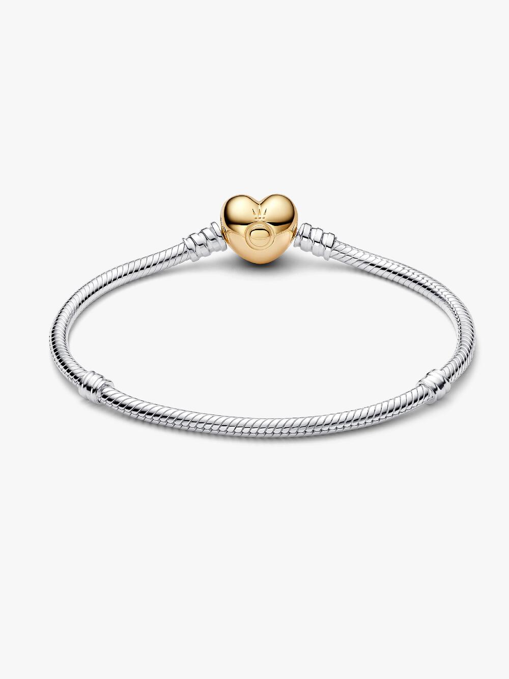 Heart Clasp Snake Chain Bracelet