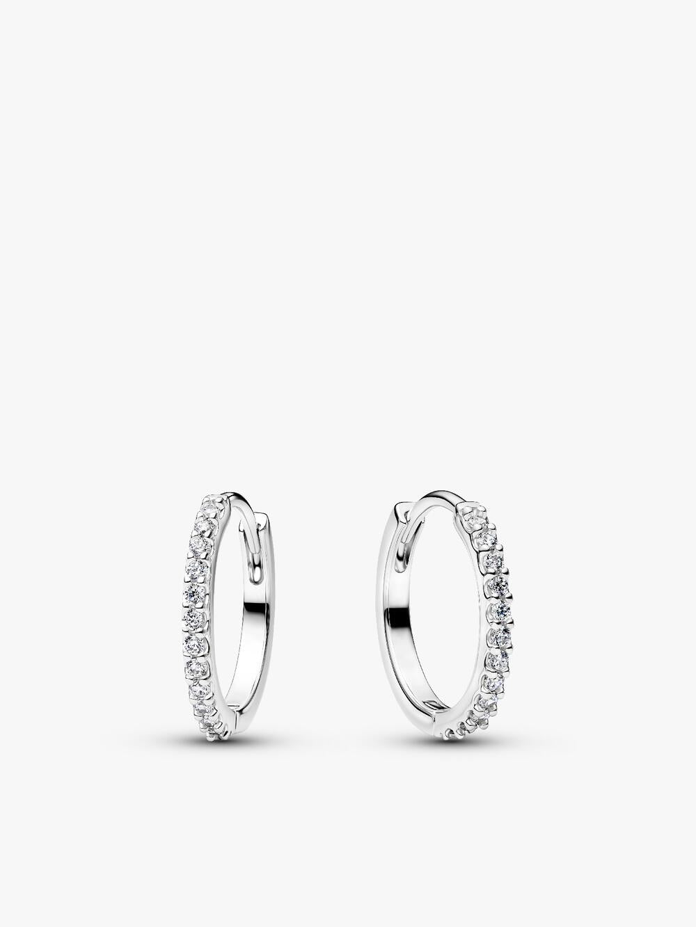 Sparkling Huggie Hoop Earrings