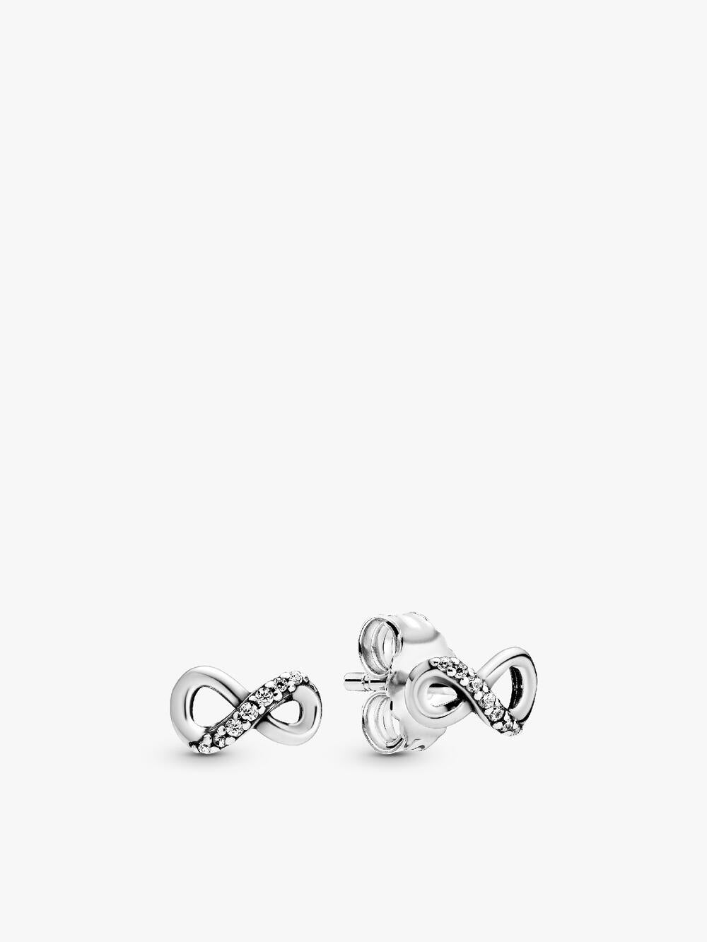 Sparkling Moon Stud Earrings