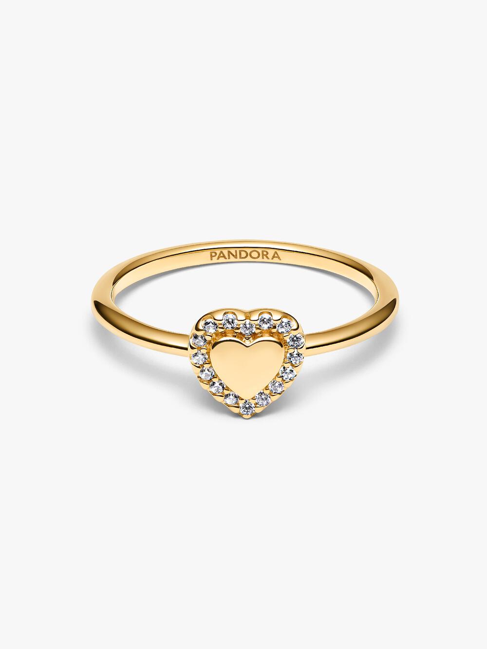 Engravable Heart Halo Ring